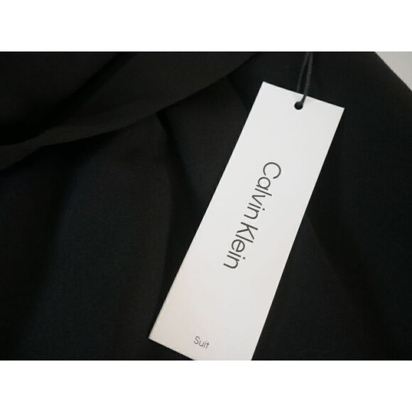 Calvin Klein Women's Tie Waist Mid Rise Pants Black 6 - Picture 9 of 12